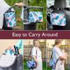 imageMomcozy 2in1 Diaper Changing Pad  ExtraLarge Portable Diaper Pad 314x157 inch  Waterproof and Foldable for Newborns to Toddlers  Also Used As Adjustable Shoulder Bag with Wipes PocketColorful