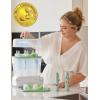 imageMomcozy 3 Layers Large Bottle Sterilizer and Dryer Fast Sterilize and Dry Universal Bottle Sterilizer for All Bottles ampamp Breast Pump Accessories Touch Screen ampamp AutoOff Bottle SanitizerGreen