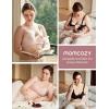 imageMomcozy 4in1 Pumping Bra Hands Free for AllDay Wear Breast Pump Bra with Cooling Fabric Jelly Strip Support Nursing BraOyster Pink