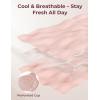 imageMomcozy 4in1 Pumping Bra Hands Free for AllDay Wear Breast Pump Bra with Cooling Fabric Jelly Strip Support Nursing BraOyster Pink