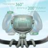 imageMomcozy 8000mAh Portable Stroller Fan 27H Ultralong Life Detachable 4 Speed 360Rotate LED Night Light with 2 Modes USB Rechargeable Handheld Cooling Fan for TravelBedroomCar SeatSage