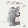 imageMomcozy Baby Carrier  Ergonomic Cozy and Lightweight Carrier for 324 Months Effortless to Put On Ideal for HandsFree Parenting Enhanced Lumbar Support Purehug for Infant to Toddler BlackLinenTime Heritage Beige