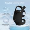 imageMomcozy Baby Carrier  Ergonomic Cozy and Lightweight Carrier for 324 Months Effortless to Put On Ideal for HandsFree Parenting Enhanced Lumbar Support Purehug for Infant to Toddler BlackAir MeshBlack