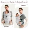 imageMomcozy Baby Carrier  Ergonomic Cozy and Lightweight Carrier for 324 Months Effortless to Put On Ideal for HandsFree Parenting Enhanced Lumbar Support Purehug for Infant to Toddler BlackLinenTime Heritage Beige