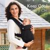 imageMomcozy Baby Carrier  Ergonomic Cozy and Lightweight Carrier for 324 Months Effortless to Put On Ideal for HandsFree Parenting Enhanced Lumbar Support Purehug for Infant to Toddler BlackAir MeshBlack
