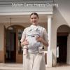 imageMomcozy Baby Carrier  Ergonomic Cozy and Lightweight Carrier for 324 Months Effortless to Put On Ideal for HandsFree Parenting Enhanced Lumbar Support Purehug for Infant to Toddler BlackLinenTime Heritage Beige