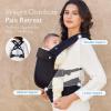imageMomcozy Baby Carrier  Ergonomic Cozy and Lightweight Carrier for 324 Months Effortless to Put On Ideal for HandsFree Parenting Enhanced Lumbar Support Purehug for Infant to Toddler BlackAir MeshBlack
