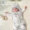 imageMomcozy Baby Hooded Towel 2 Pack Baby Towel Set Super Soft Bath Towel with Original Design Shower Gifts for Infant Toddler 28 X 28 Inch Lemon LeavesBravery Buddies