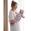 imageMomcozy Baby Hooded Towel 2 Pack Baby Towel Set Super Soft Bath Towel with Original Design Shower Gifts for Infant Toddler 28 X 28 Inch Lemon LeavesInk Wash Leaves