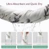 imageMomcozy Baby Hooded Towel 2 Pack Baby Towel Set Super Soft Bath Towel with Original Design Shower Gifts for Infant Toddler 28 X 28 Inch Lemon LeavesInk Wash Leaves