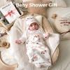 imageMomcozy Baby Hooded Towel 2 Pack Baby Towel Set Super Soft Bath Towel with Original Design Shower Gifts for Infant Toddler 28 X 28 Inch Lemon LeavesJoy