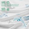 imageMomcozy Baby Hooded Towel 2 Pack Baby Towel Set Super Soft Bath Towel with Original Design Shower Gifts for Infant Toddler 28 X 28 Inch Lemon LeavesMarine Whale Magic