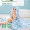 imageMomcozy Baby Hooded Towel 2 Pack Baby Towel Set Super Soft Bath Towel with Original Design Shower Gifts for Infant Toddler 28 X 28 Inch Lemon LeavesMarine Whale Magic