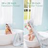 imageMomcozy Baby Hooded Towel 2 Pack Baby Towel Set Super Soft Bath Towel with Original Design Shower Gifts for Infant Toddler 28 X 28 Inch Lemon LeavesMarine Whale Magic