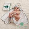imageMomcozy Baby Hooded Towel 2 Pack Baby Towel Set Super Soft Bath Towel with Original Design Shower Gifts for Infant Toddler 28 X 28 Inch Lemon LeavesPetite Blossom