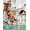 imageMomcozy Baby Hooded Towel Muslin Swaddle Blankets