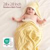 imageMomcozy Baby Hooded Towel Muslin Swaddle Blankets