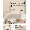 imageMomcozy Baby Monitor BM01 Addon Camera Unit 1080P HD Resolution PanTiltZoom Camera Baby Monitor Camera Easy to PairNot Compatible BM03 Baby Monitor