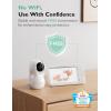imageMomcozy Baby Monitor BM03 Addon Camera Unit Full HD 1080P Resolution Addable SD Card PanTiltZoom Camera Baby Monitor Camera Easy to PairNot Compatible BM01 Baby Monitor