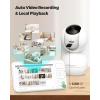imageMomcozy Baby Monitor with 2 Cameras 55quot 1080P Full HD Split Screen Video Baby Monitor with Camera and Audio No WiFi 5000mAh Battery ECO VOX Clear Night Vision 1640ft Range SD Card not Included