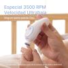 imageMomcozy Baby Nail File Electric Gentle Baby Nail Trimmer Electric Rechargeable Baby Nail Clipper Electric 7 Grinding Head Replacement PadsBlue