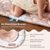 imageMomcozy Baby Play Mat for Floor 50x50 Thickened Playpen Mat Playmate for Baby Tummy Time Waterproof ampamp NonSlip Foldable Outdoor Mat with Carrying Handle Forest WorldLeopard Brown