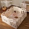 imageMomcozy Baby Play Mat for Floor 50x50 Thickened Playpen Mat Playmate for Baby Tummy Time Waterproof ampamp NonSlip Foldable Outdoor Mat with Carrying Handle Forest WorldLeopard Brown