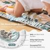imageMomcozy Baby Play Mat for Floor 50x50 Thickened Playpen Mat Playmate for Baby Tummy Time Waterproof ampamp NonSlip Foldable Outdoor Mat with Carrying Handle Forest WorldGreen Forest
