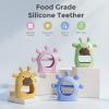 imageMomcozy Baby Teether Toys  Food Grade Silicone Teething Relief 06 Months  Essential Toy 612 Months  Green and PinkPink and Green