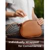 imageMomcozy Bamboo Fiber Disposable Nursing Pads 100 Natural Materials and 100 Biodegradable Breast Pads Breastfeeding Essentials for Moms 80 CountBlue Core Organic Bamboo