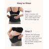 imageMomcozy Belly Bands for Pregnant Women OnePiece ampamp Portable Pregnancy Belly Band with Ergonest Back Support ampamp Breathable Fabric  Adjustable Maternity Belt for SmallRoundHighCarrying BellyBlack