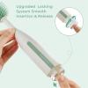 imageMomcozy Bottle Brush Kit Pro Innovative PushPress Design for Deep Cleaning  Bottle Cleaner Brush for BottleBreast PumpsNipple  ClogFree Brush ampamp FoamGenerating Design for Better Cleaning Green