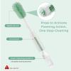 imageMomcozy Bottle Brush Kit Pro Innovative PushPress Design for Deep Cleaning  Bottle Cleaner Brush for BottleBreast PumpsNipple  ClogFree Brush ampamp FoamGenerating Design for Better Cleaning Green
