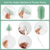imageMomcozy Bottle Brush Kit Pro Innovative PushPress Design for Deep Cleaning  Bottle Cleaner Brush for BottleBreast PumpsNipple  ClogFree Brush ampamp FoamGenerating Design for Better Cleaning Green