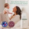 imageMomcozy Bottle Warmer Fast Bottle Warmers for All Bottles with Timer Accurate Temperature Control and Automatic ShutOff Multifunctional Bottle Warmer for BreastmilkGreenWhite