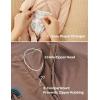 imageMomcozy Boy Girl Baby Pajamas Onesie 024 M TempSensing 2Way Zipper Cotton ampamp Viscose Derived from Bamboo Newborn SleepersDull Brown Pinkish Grey