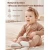 imageMomcozy Boy Girl Baby Pajamas Onesie 024 M TempSensing 2Way Zipper Cotton ampamp Viscose Derived from Bamboo Newborn SleepersDull Brown Pinkish Grey