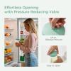 imageMomcozy Breast Milk Pitcher Resistant to Heat and Cold Abrupt Temp Swings No Leak Glass Breast Milk Fridge Storage Container with Wide Mouth Fast Baby Formula Maker GreenGreen