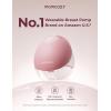imageMomcozy Breast Pump Hands Free Upgraded Mobile Flow  M9 App Discreet Control with Personalized MultiModes ampamp 15 Levels Wearable Breast Pump 24mm 2 Pack Cozy RedCozy Red