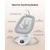 imageMomcozy CocoSway 3DMotion Baby Swing for Infants to Toddlers 6 Motion Modes ampamp 4 Speeds 180 Rotating Seat Remote Control Reclining Seat with 5Point Harness 8 Preset Lullabies GreyGray