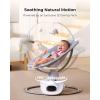 imageMomcozy CocoSway 3DMotion Baby Swing for Infants to Toddlers 6 Motion Modes ampamp 4 Speeds 180 Rotating Seat Remote Control Reclining Seat with 5Point Harness 8 Preset Lullabies GreyGray