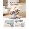 imageMomcozy CocoSway 3DMotion Baby Swing for Infants to Toddlers 6 Motion Modes ampamp 4 Speeds 180 Rotating Seat Remote Control Reclining Seat with 5Point Harness 8 Preset Lullabies GreyGray