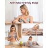 imageMomcozy CoolFit Nursing Bras for Breastfeeding Ultra Stretch Seamless Jelly Strip Maternity Bra Cooling WirelessGray