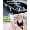 imageMomcozy CoolFit Nursing Sports Bra Racerback Nursing Bras for Workout and Yoga Soft Stretchy Ribbed Support Maternity BraBlack