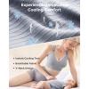 imageMomcozy CoolFit Nursing Sports Bra Racerback Nursing Bras for Workout and Yoga Soft Stretchy Ribbed Support Maternity BraGray