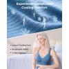 imageMomcozy CoolFit Nursing Sports Bra Racerback Nursing Bras for Workout and Yoga Soft Stretchy Ribbed Support Maternity BraNordic Blue