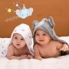 imageMomcozy Cute Elephant Hooded Baby Towel 8 Piece Bath Essential 2 x Towels and 6 x Wash Cloth Set Perfect Shower Gift for Boys or Girls  Soft and Comfort for Newborn Infant and ToddlerGrey