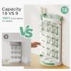 imageMomcozy DIY Larger Bottle Drying Rack for 18 Bottles Space Saving Countertop Vertical Rack with Brushes Holder Detachable Travel Bottle Rack for Baby Accessories ampamp Pump Parts