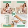 imageMomcozy DIY Larger Bottle Drying Rack for 18 Bottles Space Saving Countertop Vertical Rack with Brushes Holder Detachable Travel Bottle Rack for Baby Accessories ampamp Pump Parts