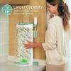 imageMomcozy DIY Larger Bottle Drying Rack for 18 Bottles Space Saving Countertop Vertical Rack with Brushes Holder Detachable Travel Bottle Rack for Baby Accessories ampamp Pump Parts